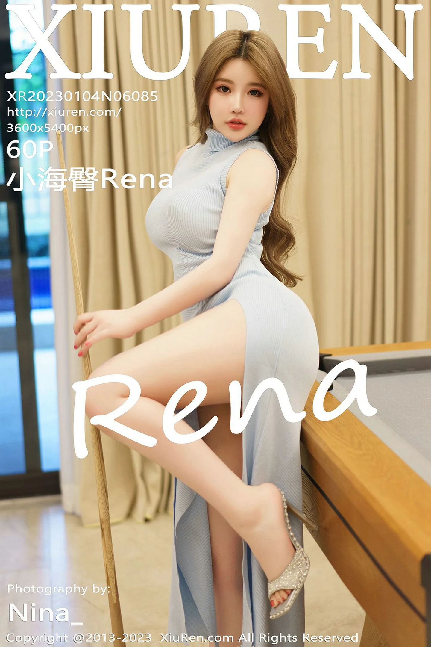 [XiuRen秀人网]No.6085_模特小海臀Rena三亚旅拍桌球室性感连衣裙秀浑圆美臀诱惑写真60P-秀人网 - XiuRen.Xyz